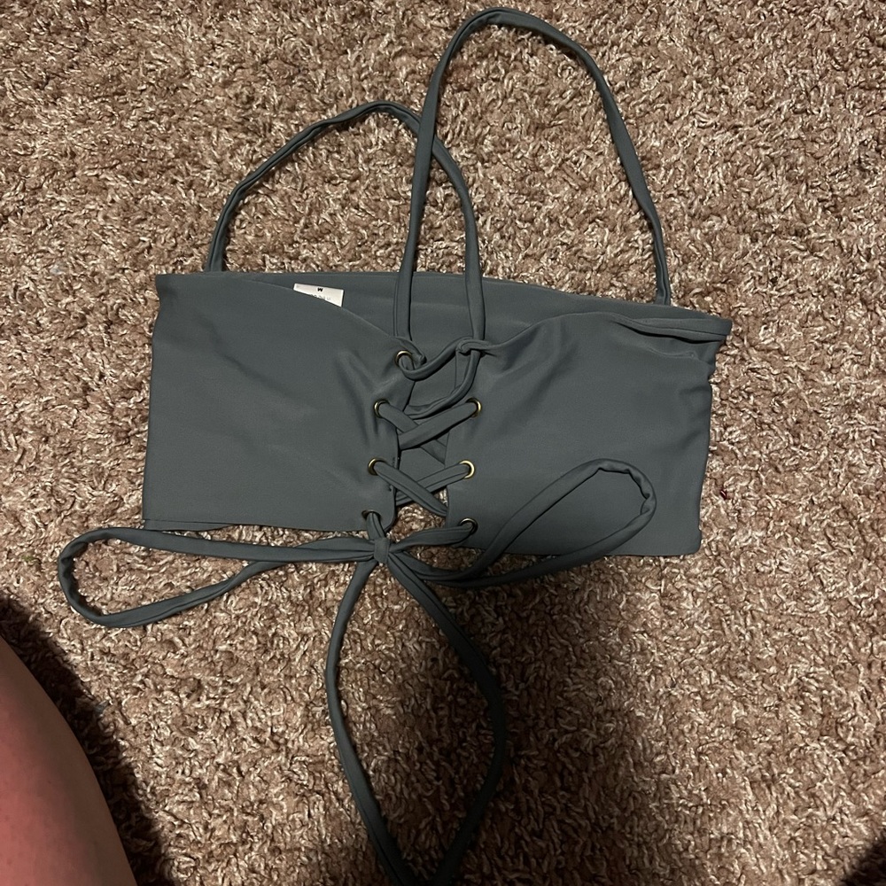 Mandalynn gray swim top size M